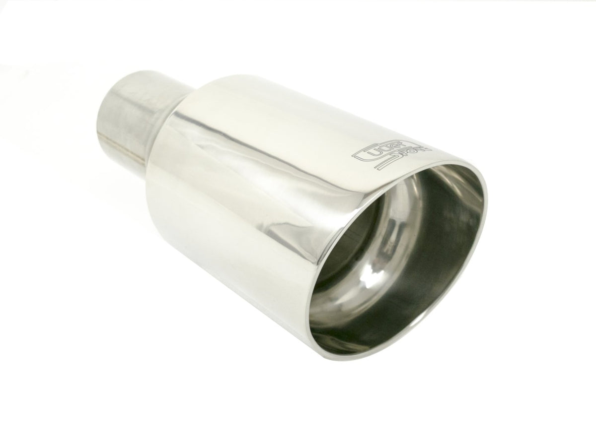 Embellecedor de escape universal redondo 120 mm longitud 170 mm diámetro de montaje 55 mm