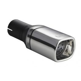 Universal Exhaust Tail Pipe Muffler Tip rectangular 80×65mm lenght 120mm mounting diameter 55mm