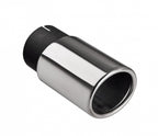 Embellecedor de escape universal oval 65×55 mm longitud 80 mm diámetro de montaje 55 mm