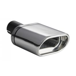 Universal Exhaust Tail Pipe Muffler Tip oval 145×75mm lenght 200mm mounting diameter 50mm