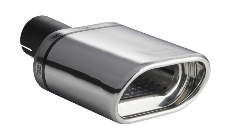 Embellecedor de escape universal ovalado 145×75 mm longitud 200 mm diámetro de montaje 55 mm