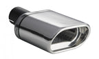 Embellecedor de escape universal ovalado 145×75 mm longitud 200 mm diámetro de montaje 55 mm
