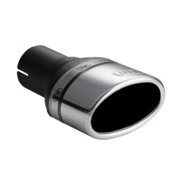 Universal Exhaust Tail Pipe Muffler Tip oval 120×80mm lenght 80mm mounting diameter 60mm