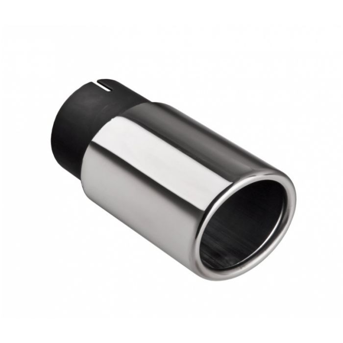 65 x 55 mm oval exhaust tip, 80 mm mounting diameter, long.