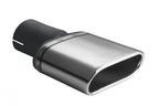 Embellecedor de escape universal ovalado 167×60 mm longitud 120 mm diámetro de montaje 50 mm
