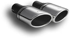 Embellecedor de escape universal ovalado 95×65 mm longitud 120 mm diámetro de montaje 60 mm