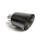 90mm Length 105mm Outlet 60mm Inlet Round Universal Exhaust Pipe Tip.