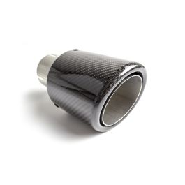 Universal Exhaust Tail Pipe Muffler Tip round 90mm lenght 160mm mounting diameter 60mm