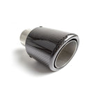90mm long, 160mm diameter, 65mm mounting universal round exhaust tailpipe tip.