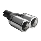 80mm length, 200/180mm mounting diameter, 60mm round universal exhaust pipe tip.