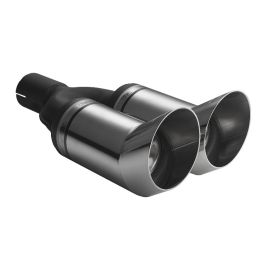 Universal Exhaust Tail Pipe Muffler Tip round 80mm lenght 260mm mounting diameter 60mm