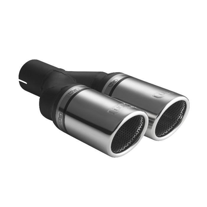60mm Mount Diameter 90mm Long 220mm Round Universal Exhaust Muffler Tip.