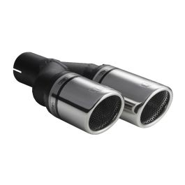 Universal Exhaust Tail Pipe Muffler Tip round 90mm lenght 225/205mm mounting diameter 55mm