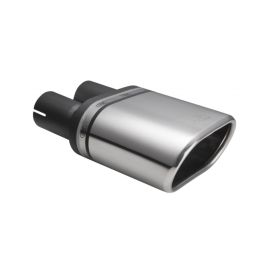 Universal Exhaust Tail Pipe Muffler Tip oval 145×75mm lenght 140mm mounting diameter 50mm
