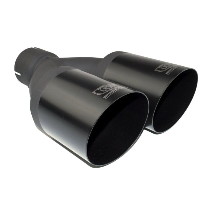 100mm long, 280mm diameter, 55mm mounting universal round exhaust tip.