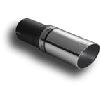60mm long, 140mm diameter, 45mm mounting round universal exhaust tip.