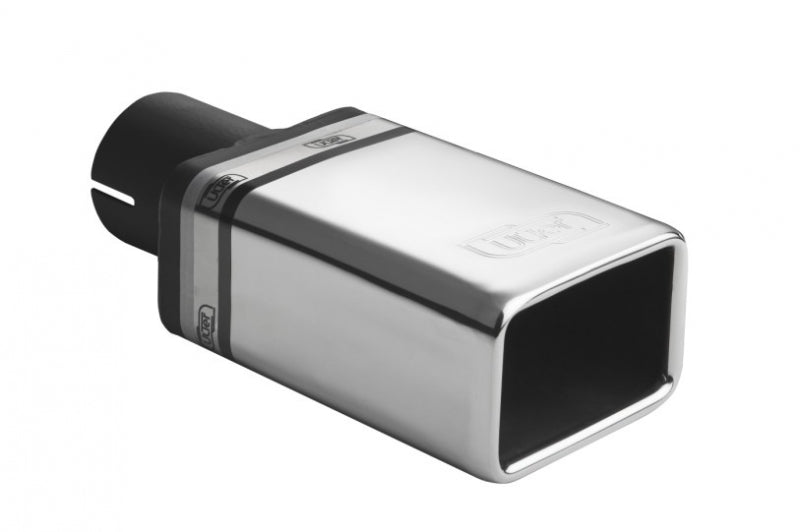 Embellecedor de escape universal rectangular 82×54 mm longitud 120 mm diámetro de montaje 50 mm