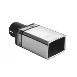 Universal Exhaust Tail Pipe Muffler Tip rectangular 82×54mm lenght 120mm mounting diameter 50mm