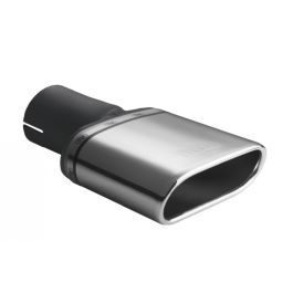 Universal Exhaust Tail Pipe Muffler Tip oval 167×60mm lenght 200mm mounting diameter 45mm