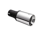 Embellecedor de escape universal redondo 80 mm longitud 120 mm diámetro de montaje 50 mm