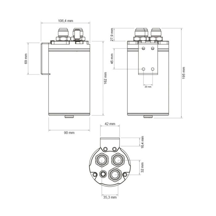 Nuke Performance 0.75 Liter Oil Catch Can