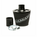 Filtro cónico universal con base de aluminio grande y cuello negro Ramair JS-070-BK-KIT 70 mm