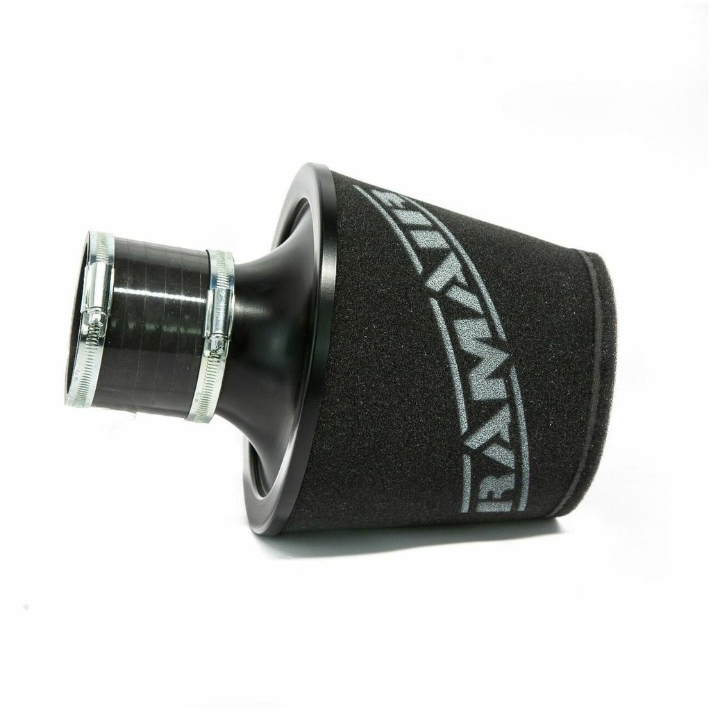 Filtro cónico universal con base de aluminio grande y cuello negro Ramair JS-070-BK-KIT 70 mm