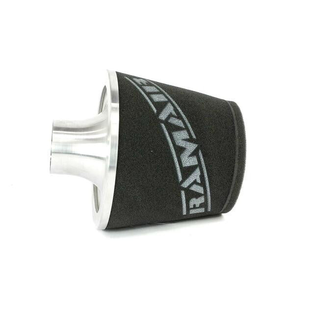 Filtro cónico universal con base de aluminio grande y cuello negro Ramair JS-070-SL 70 mm