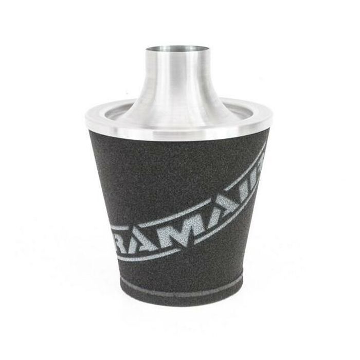 Ramair JS-070-SL 70mm Neck Black Aluminum Large Cone Filter