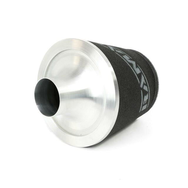 Filtro cónico universal con base de aluminio grande y cuello negro Ramair JS-070-SL 70 mm