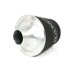Filtro cónico universal con base de aluminio grande y cuello negro Ramair JS-070-SL 70 mm