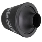 Filtro cónico universal con base de aluminio grande y cuello negro Ramair JS-090-BK 90 mm