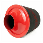 Ramair JS-090-RD 89mm Neck Large Black Aluminium Cone Filter Universal