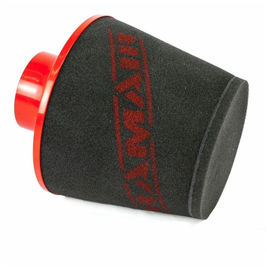 Filtro cónico universal con base de aluminio grande y cuello negro Ramair JS-090-RD 89 mm