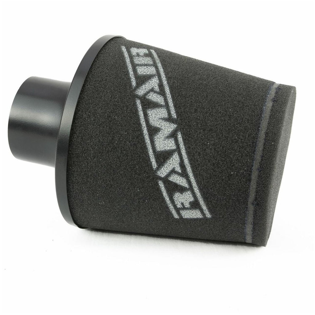 Filtro cónico universal con base de aluminio grande y cuello negro Ramair JS-102-BK 60 mm