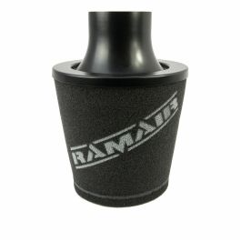 Universal Neck Black Large Aluminium Base Cone Filter Ramair JS-105-BK 70mm