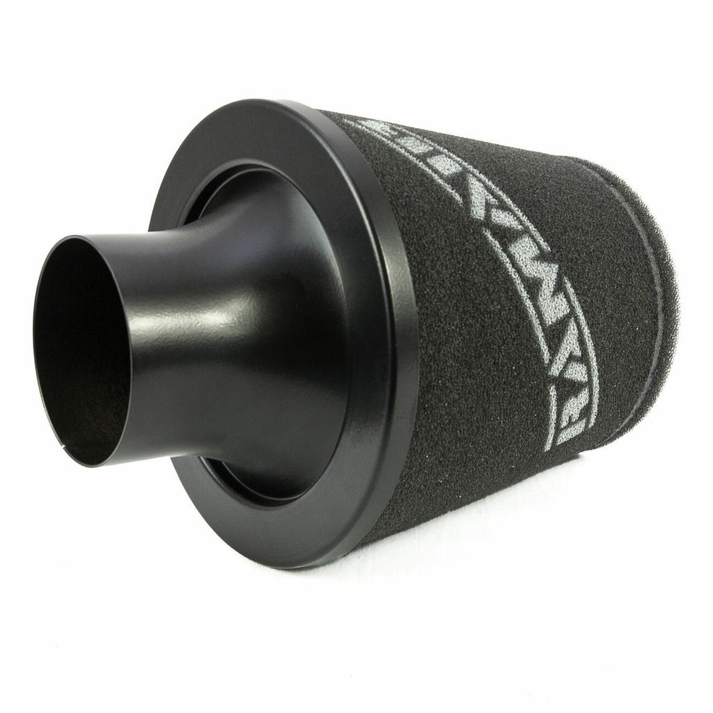 Filtro cónico universal con base de aluminio grande y cuello negro Ramair JS-105-BK 70 mm