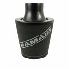 Filtro cónico universal con base de aluminio grande y cuello negro Ramair JS-105-BK-KIT 70 mm