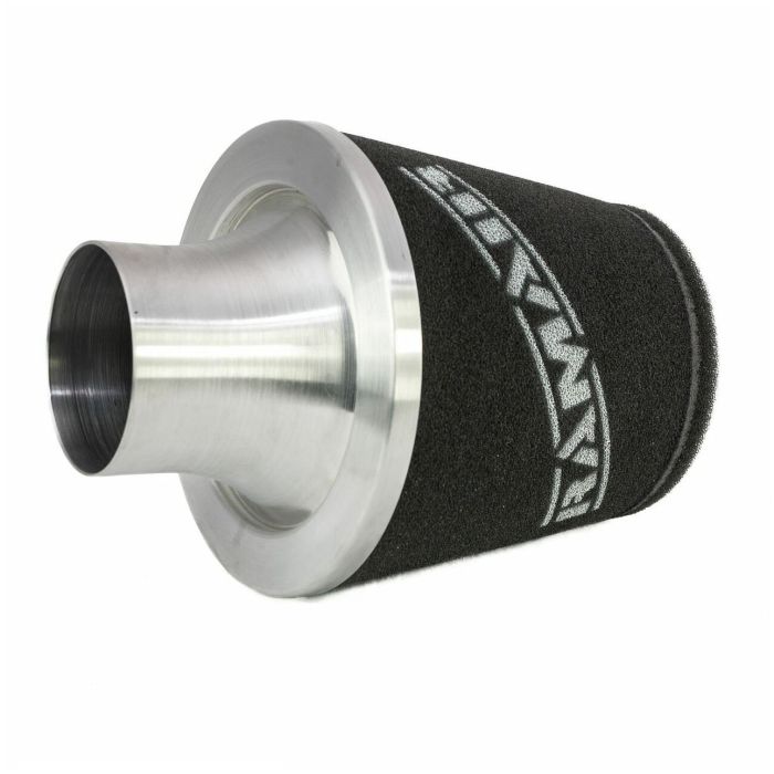 Ramair JS-105-SL 70mm Black Aluminum Large Conical Filter with Universal Neck
