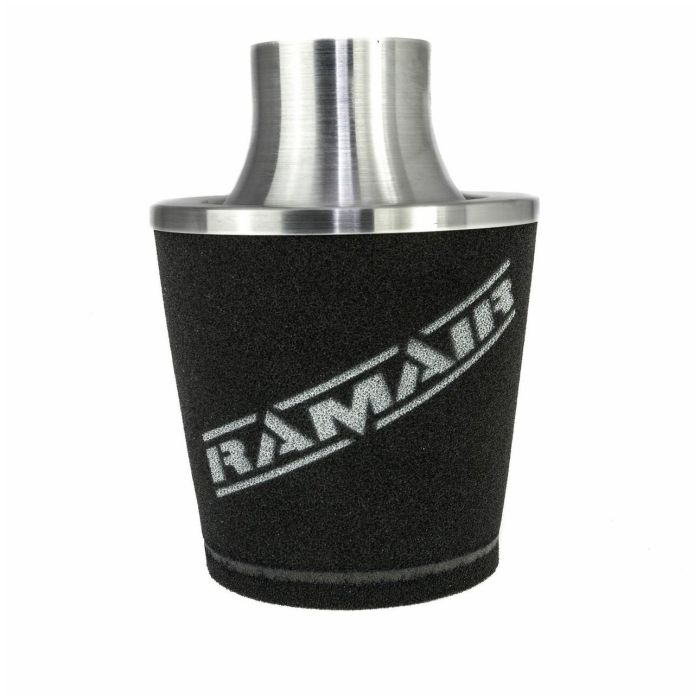 Ramair JS-105-SL 70mm Black Aluminum Large Conical Filter with Universal Neck