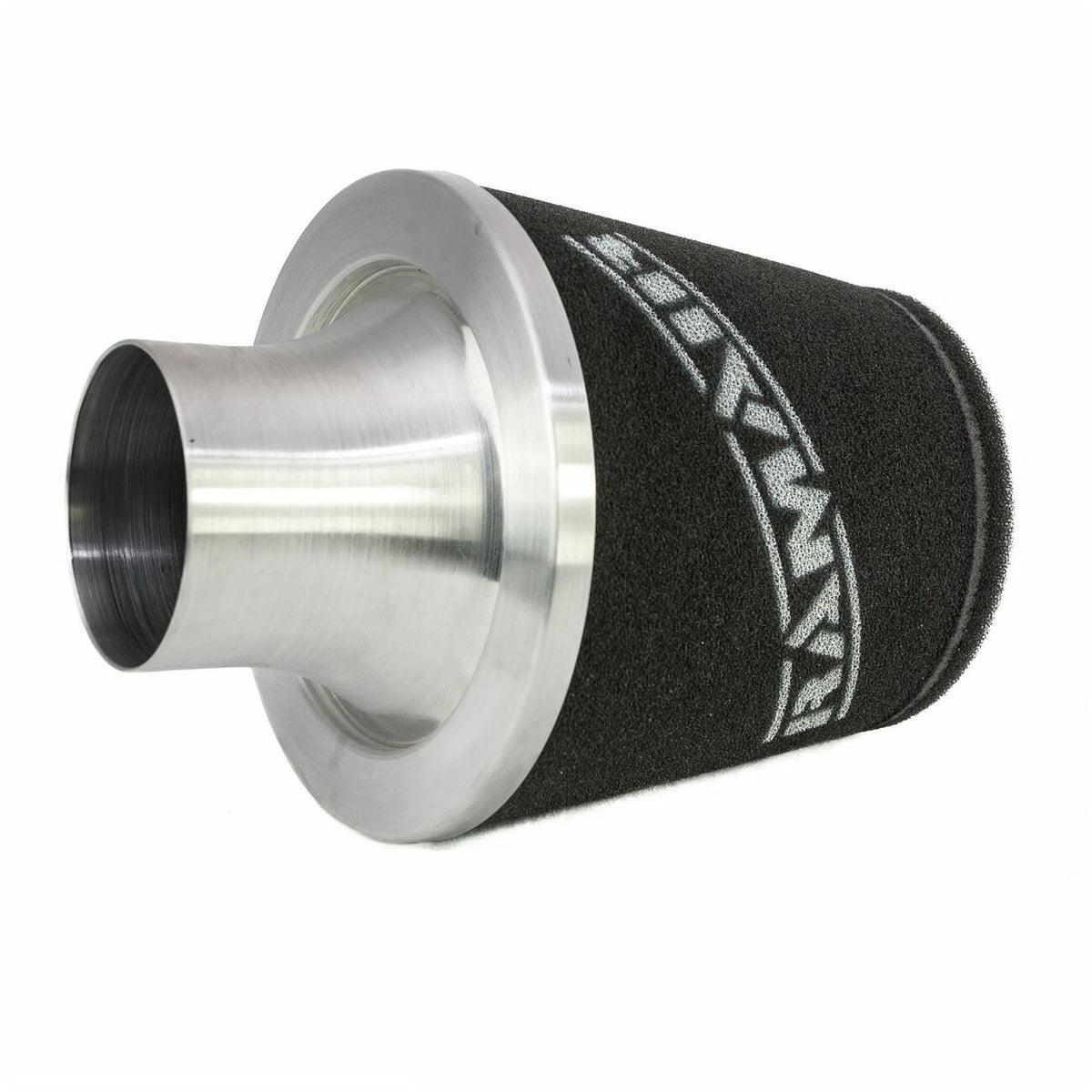 Filtro cónico universal con base de aluminio grande y cuello negro Ramair JS-107-SL 80 mm