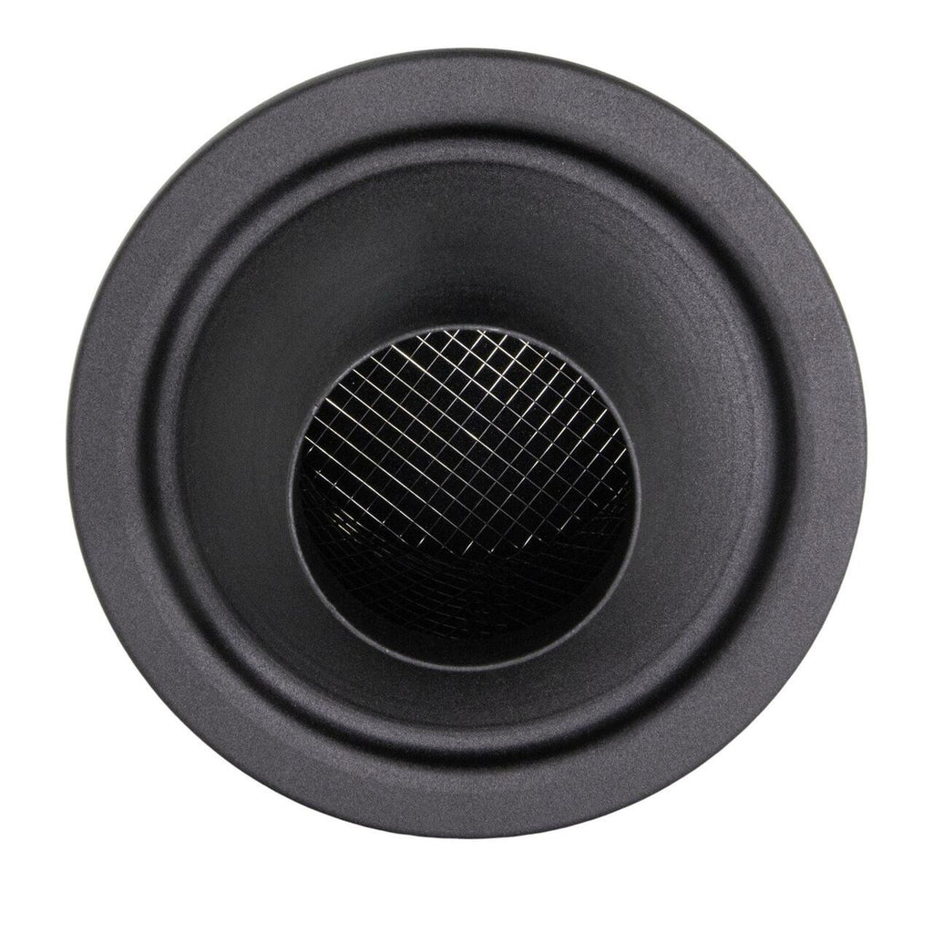 Filtro cónico universal con base de aluminio grande y cuello negro Ramair JS-108-BK 80 mm