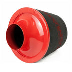 Ramair JS-108-RD 80mm Universal Neck Black Aluminium Large Cone Filter
