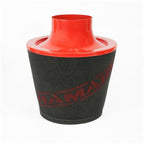Ramair JS-108-RD 80mm Universal Neck Black Aluminium Large Cone Filter