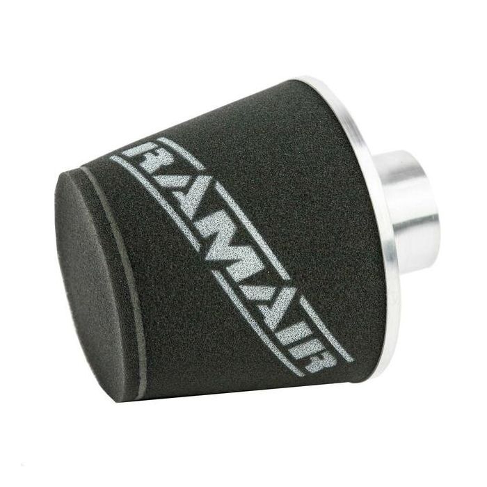 Ramair JS-108-SL 80mm Black Aluminium Large Cone Filter with Universal Neck