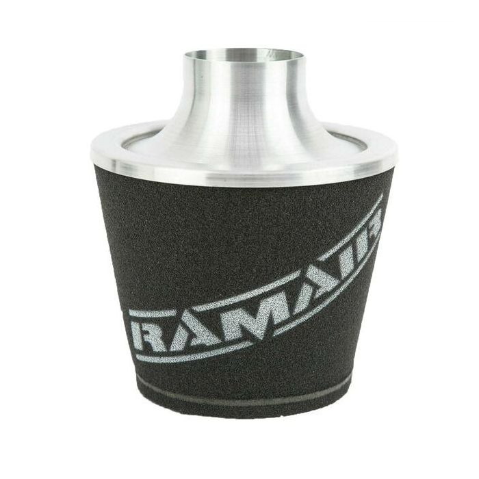 Ramair JS-108-SL 80mm Black Aluminium Large Cone Filter with Universal Neck