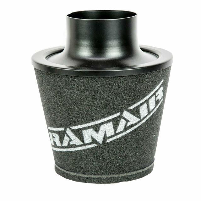 Filtro cónico universal negro con cuello y base grande de aluminio Ramair JS-150-BK 63 mm