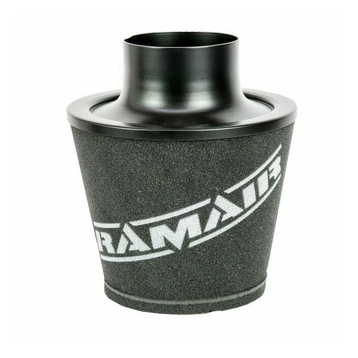 Ramair JS-150-BK 63mm Black Aluminium Large Cone Air Filter with Universal Neck