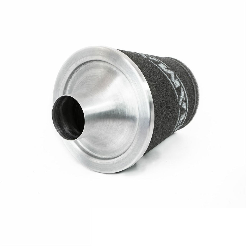 Filtro cónico universal con base de aluminio grande y cuello negro Ramair JS-150-90-SL 89 mm