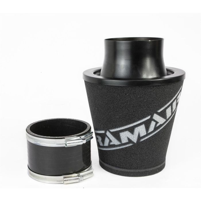 Ramair JS-175-100-BK-KIT 102mm Black Aluminium Universal Cone Air Filter with Large Base